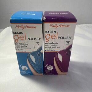 Sally Hansen Gel Polish High Society‎ & Polished Purple Salon Quality Step 2